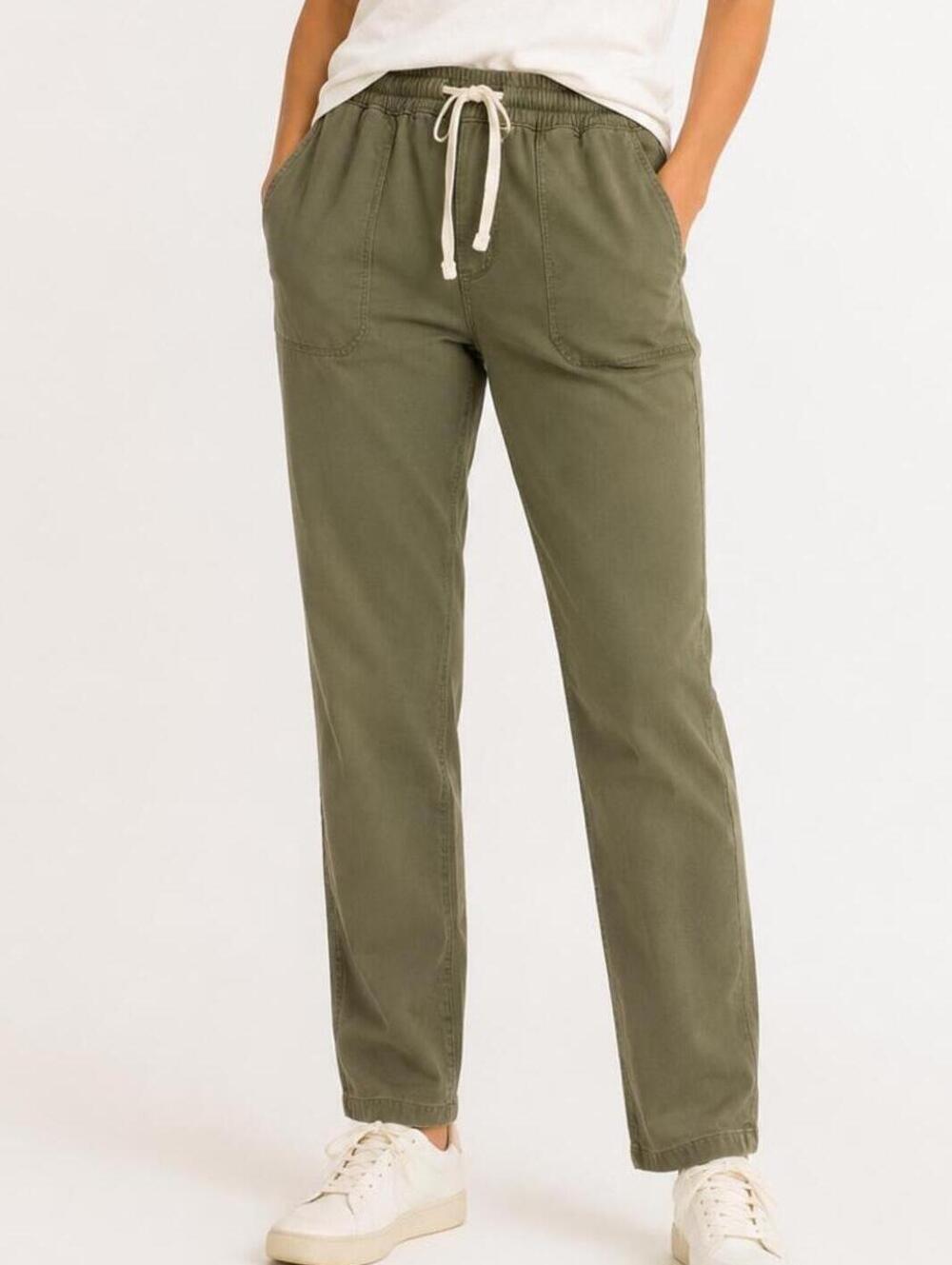 Marine Layer Olive Green Drawstring Pants